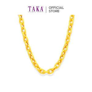 TAKA Jewellery 916 Gold Long Necklace Links
