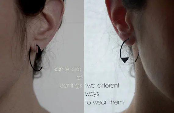 Triangle hoop earrings N°20