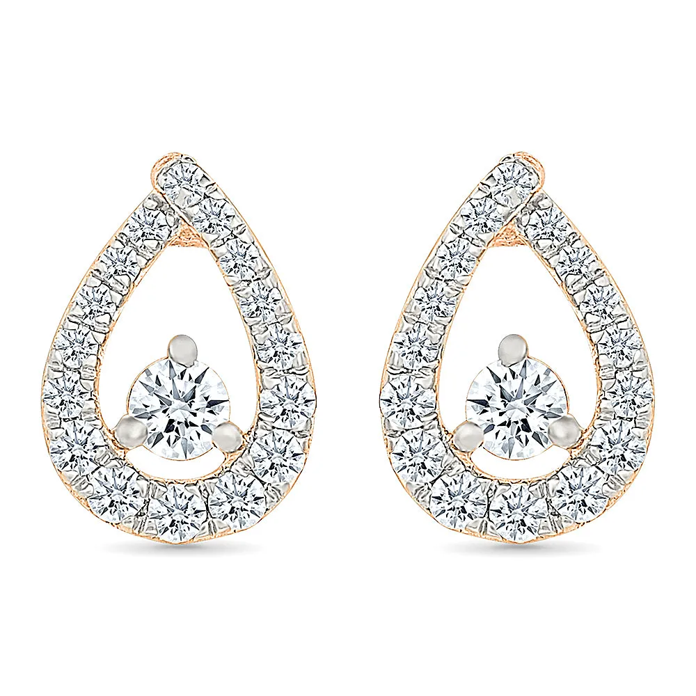 Victoria Gold & Diamond Earrings